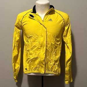 YK2 Adidas Women's Yellow Climaproof Rain Jacket Long Sleeve Size Medium